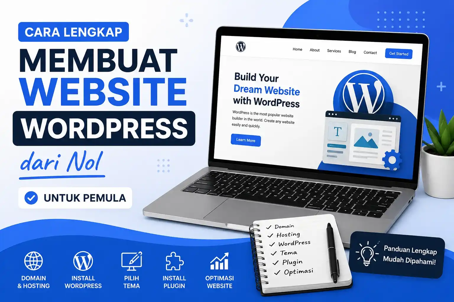 Cara Membuat Website WordPress dari Nol untuk Pemula (Lengkap 2026)